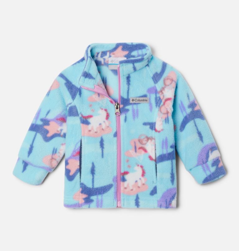 Girls’ Infant Benton Springs II Printed Fleece Jacket, Color: Aquamarine Uninature, image 1