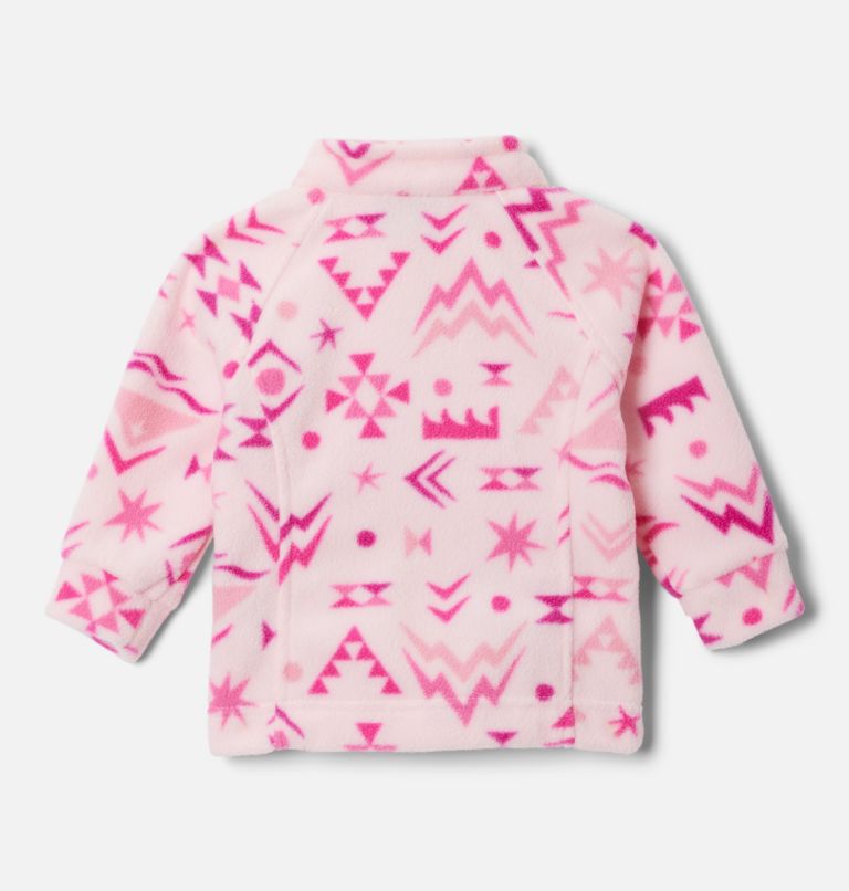 Girls’ Infant Benton Springs II Printed Fleece Jacket, Color: Satin Pink Peaked, image 2