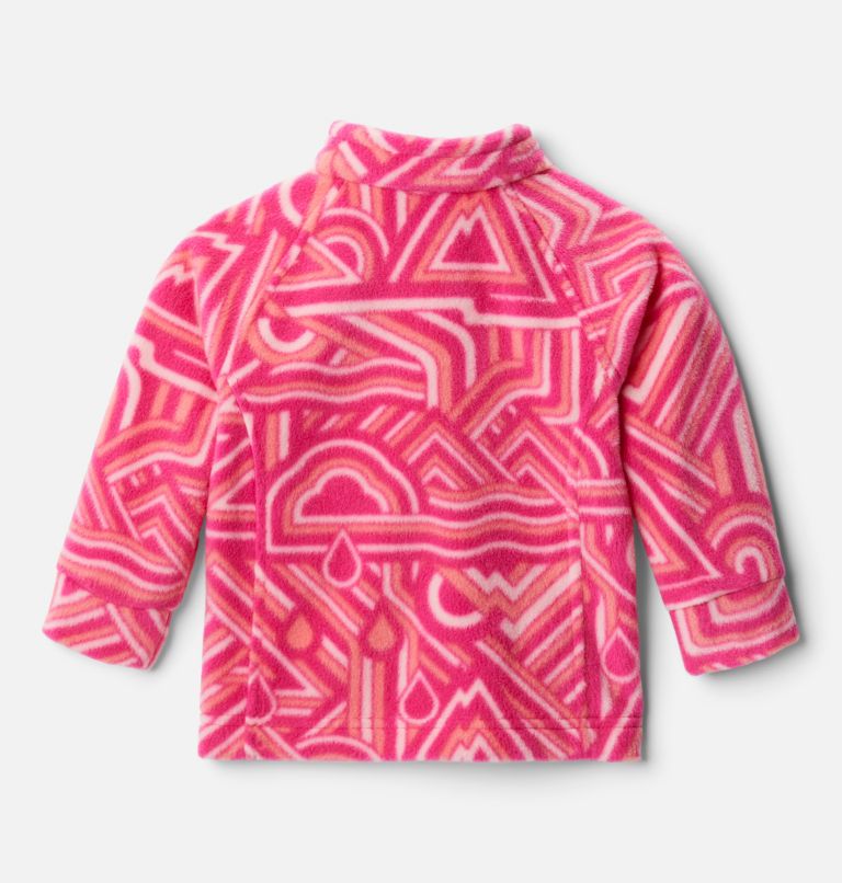 Veste en laine polaire imprimée Benton Springs II pour bébé, Color: Cactus Pink Geo Elements, image 2