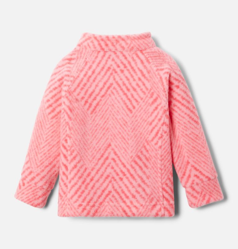 Girls’ Infant Benton Springs II Printed Fleece Jacket, Color: Pink Orchid Chevron Print, image 2
