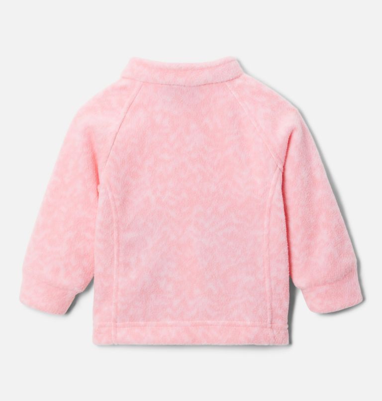 Girls’ Infant Benton Springs II Printed Fleece Jacket, Color: Pink Orchid Terrain, image 2