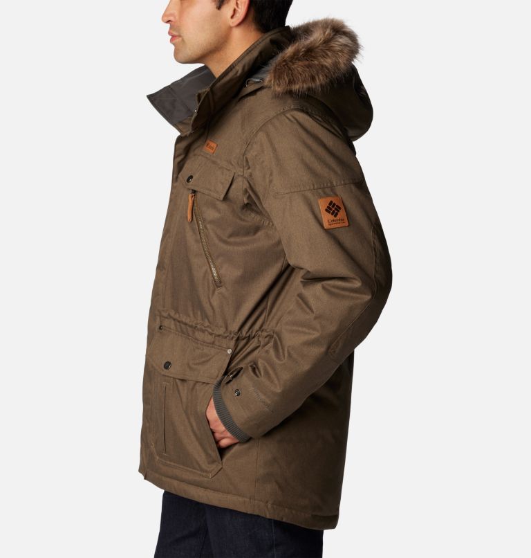 Thumbnail: Manteau Barlow Pass 550 TurboDown Homme, Color: Olive Green, image 3