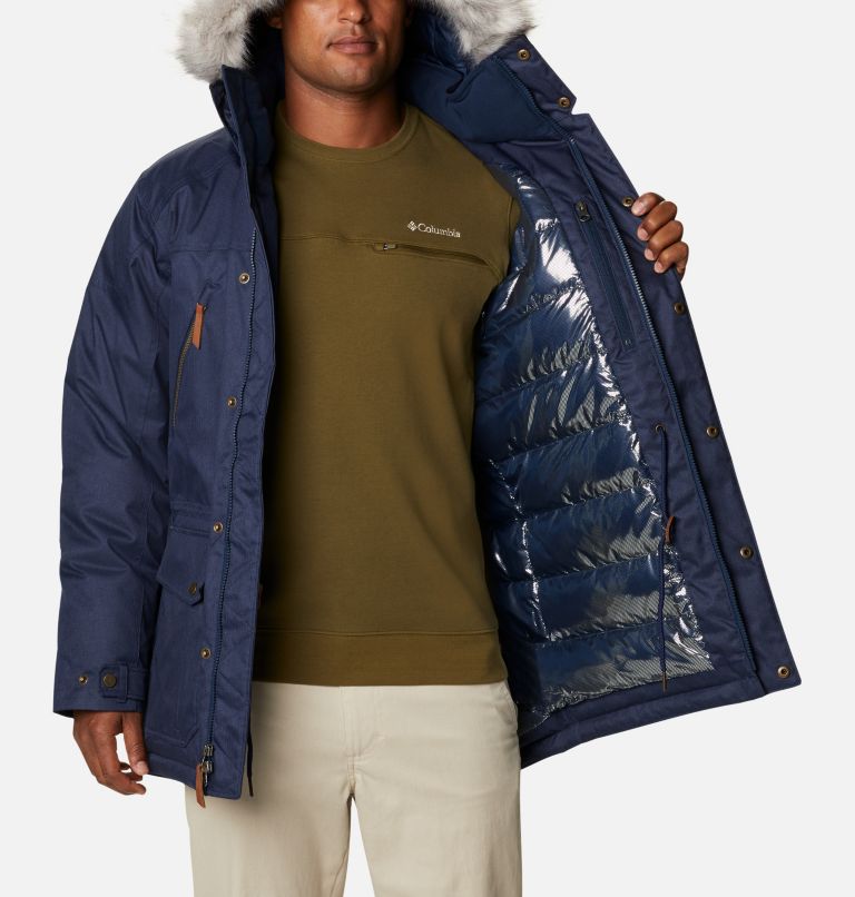 Thumbnail: Men's Barlow Pass 550 TurboDown Jacket, Color: Collegiate Navy, image 5