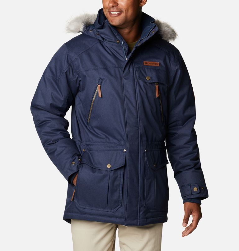 Thumbnail: Men's Barlow Pass 550 TurboDown Jacket, Color: Collegiate Navy, image 1