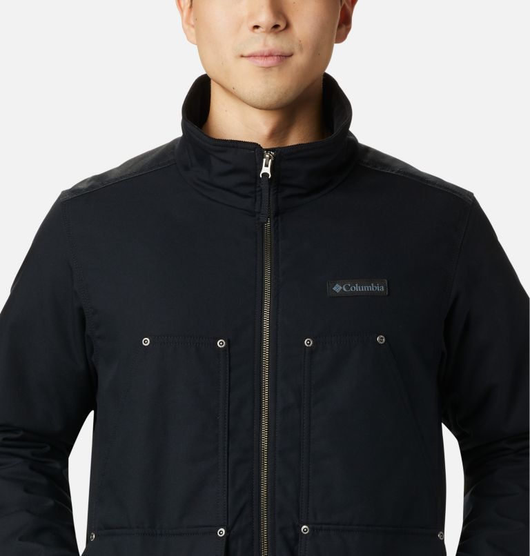 Men's Loma Vista Fleece Lined Jacket, Color: Black, Mountain Red Plaid, image 4