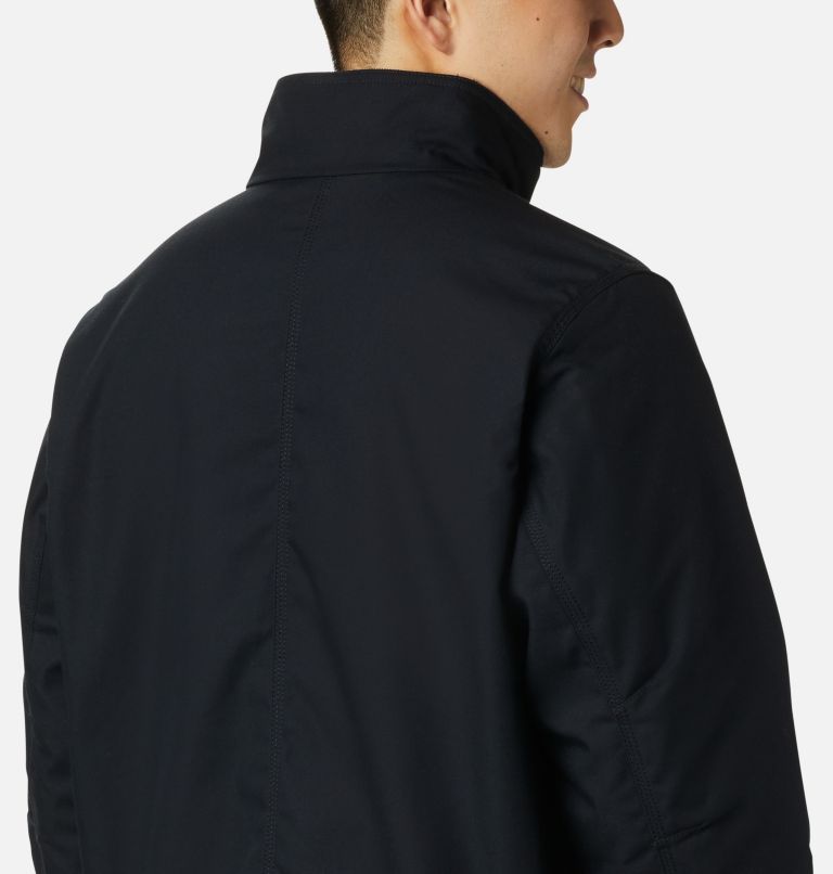 Men's Loma Vista Fleece Lined Jacket, Color: Black, Mountain Red Plaid, image 5