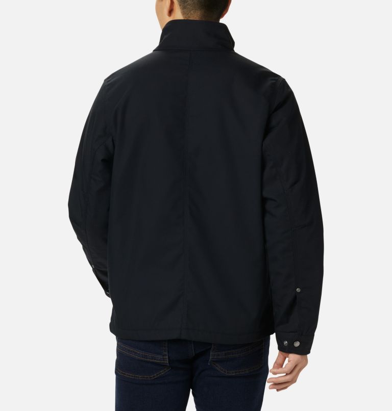 Men's Loma Vista Fleece Lined Jacket, Color: Black, Mountain Red Plaid, image 2