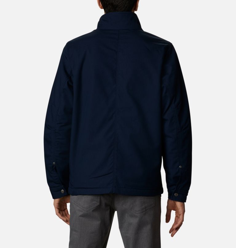 Thumbnail: Men's Loma Vista Fleece Lined Jacket, Color: Collegiate Navy, Stone Green Plaid, image 2