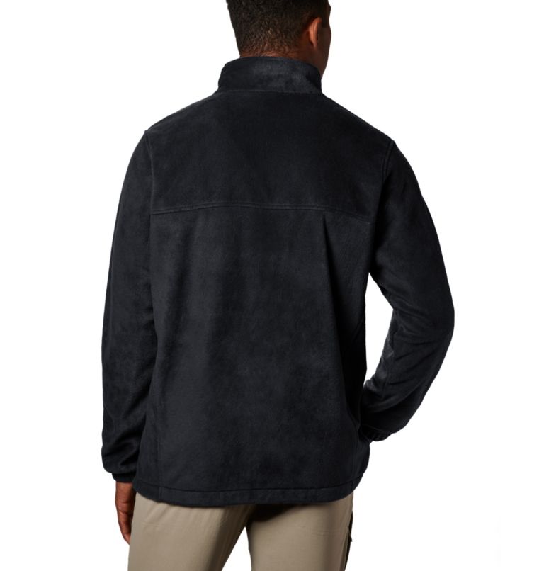 Thumbnail: Men's Steens Mountain Half Zip Fleece Pullover, Color: Black, image 2