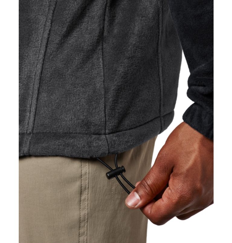 Men's Steens Mountain Half Zip Fleece Pullover, Color: Black, Grill, image 7