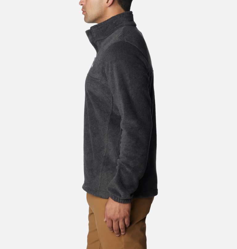 Men's Steens Mountain Half Zip Fleece Pullover, Color: Charcoal Heather, image 3