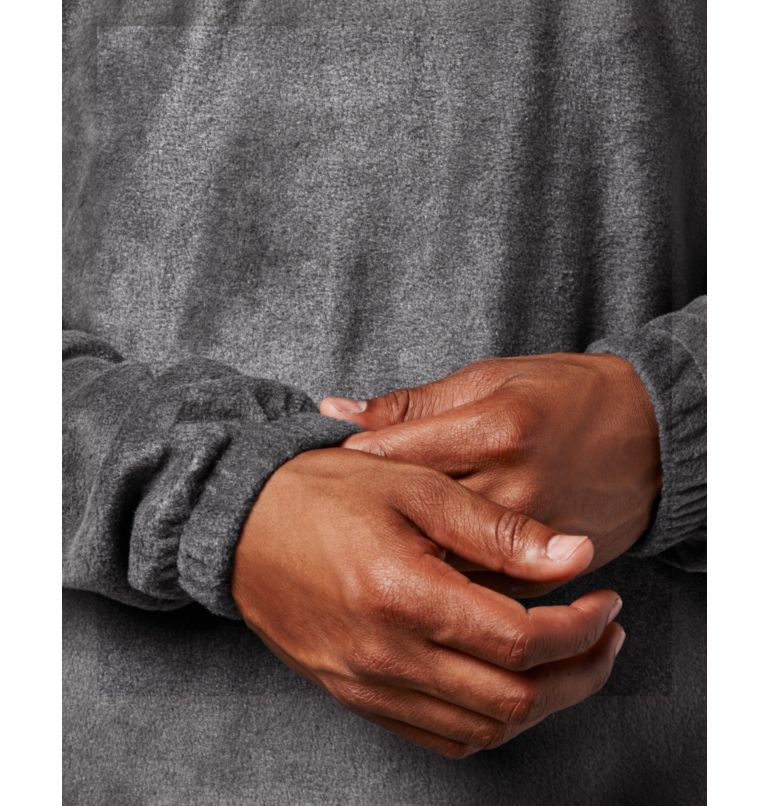 Men's Steens Mountain Half Zip Fleece Pullover, Color: Charcoal Heather, image 6