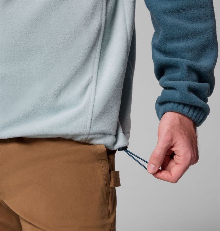 Men's Steens Mountain Half Zip Fleece Pullover, Color: Everblue, Crushed Blue, image 6