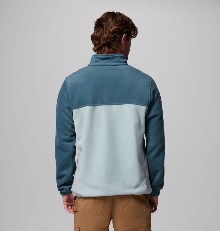 Men's Steens Mountain Half Zip Fleece Pullover, Color: Everblue, Crushed Blue, image 3