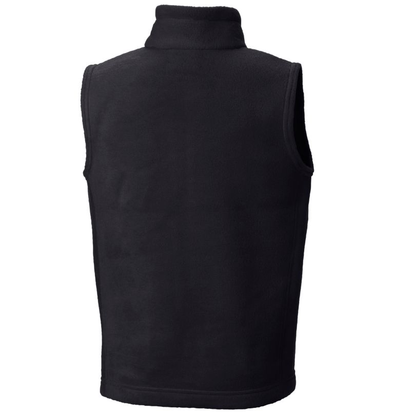 Thumbnail: Boys' Steens Mountain Fleece Vest, Color: Black, image 2
