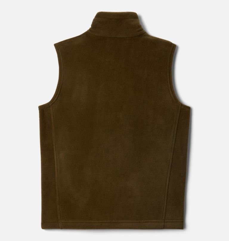 Thumbnail: Boys' Steens Mountain Fleece Vest, Color: New Olive, image 2