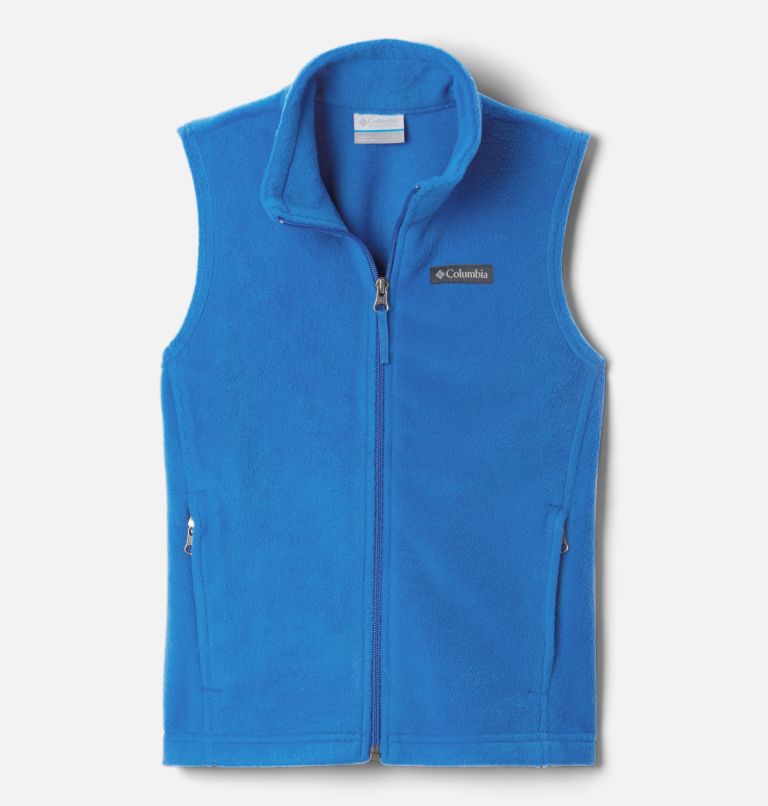 Thumbnail: Boys' Steens Mountain Fleece Vest, Color: Bright Indigo, image 1
