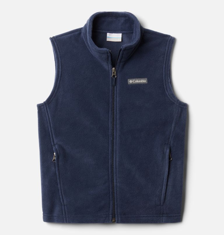 Boys’ Steens Mtn Fleece Vest, Color: Collegiate Navy, image 1