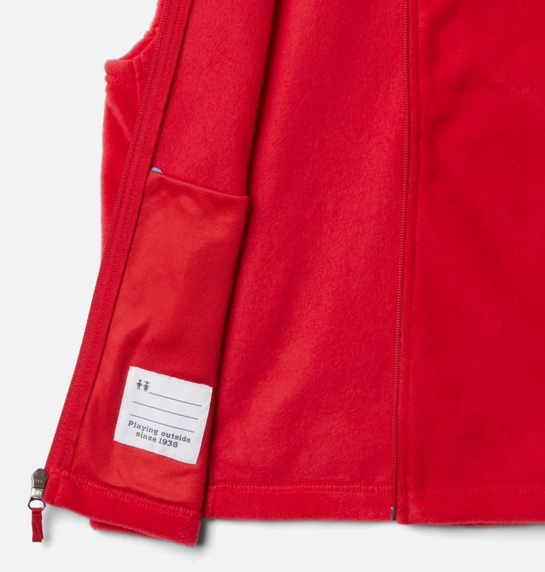 Thumbnail: Boys' Steens Mountain Fleece Vest, Color: Mountain Red, image 3