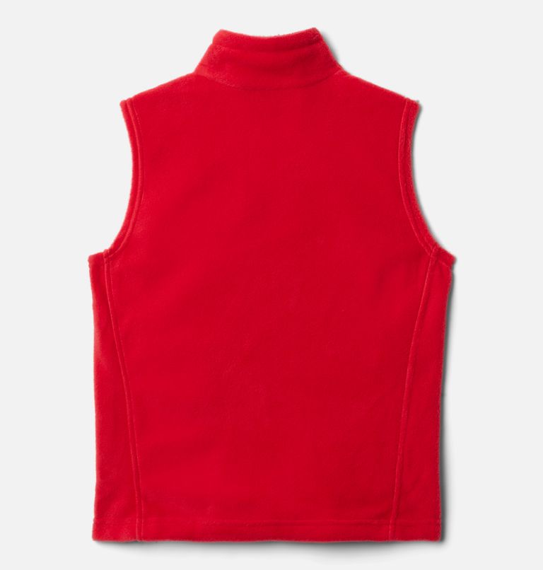 Boys' Steens Mountain Fleece Vest, Color: Mountain Red, image 2