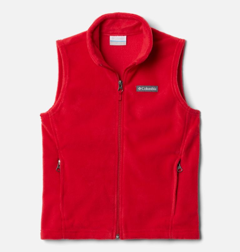 Boys' Steens Mountain Fleece Vest, Color: Mountain Red, image 1