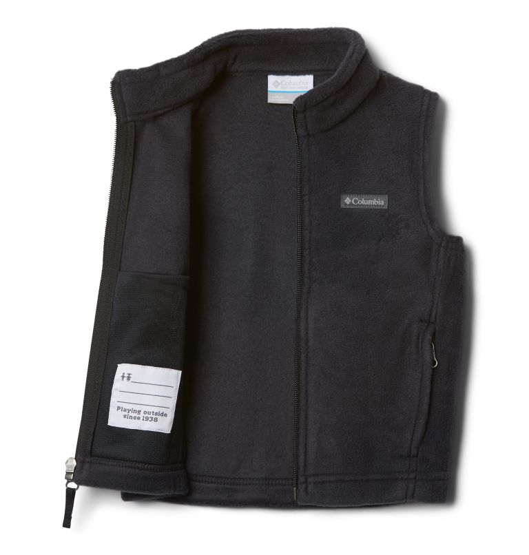 Toddler Boys' Steens Mtn Fleece Vest, Color: Black, image 3