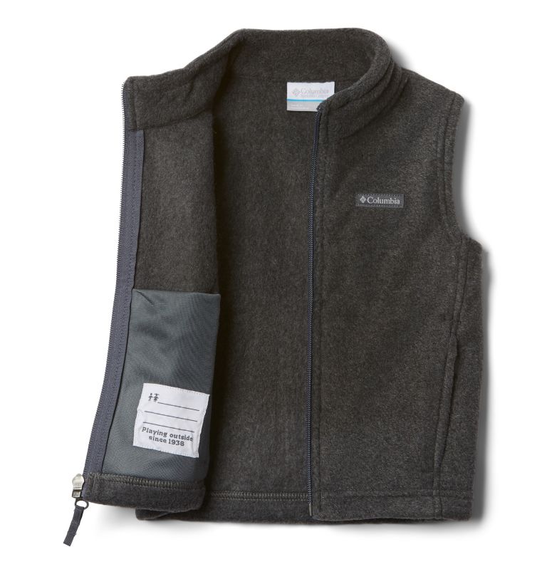 Toddler Boys' Steens Mtn Fleece Vest, Color: Charcoal Heather, image 3