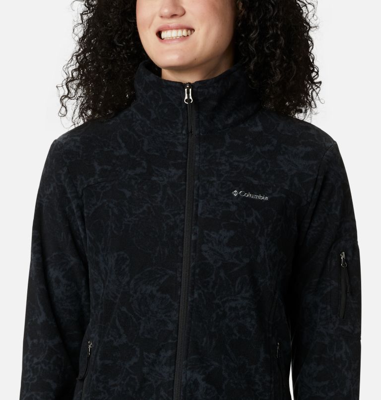 Fast Trek Printed Jkt | 015 | XS, Color: Black Brushstroke Floral, image 4