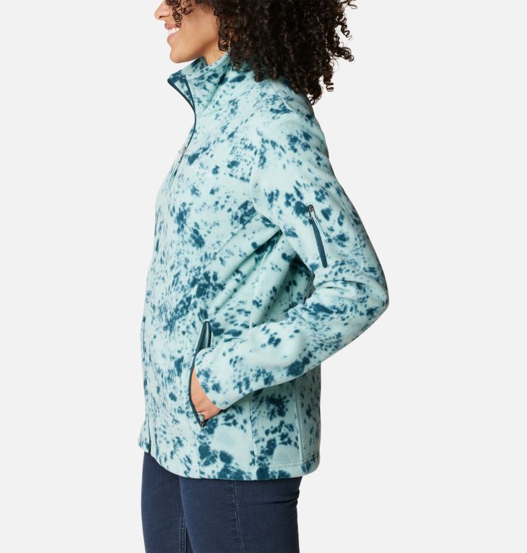 Fast Trek Printed Jkt, Color: Aqua Haze Flurries, image 3