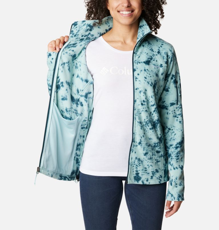 Fast Trek Printed Jkt, Color: Aqua Haze Flurries, image 5