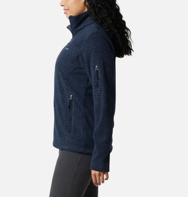 Women's Fast Trek Printed Jacket, Color: Dark Nocturnal Sparkler, image 3