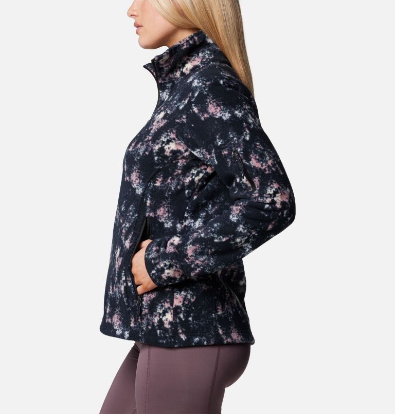 Women's Fast Trek Printed Jkt, Color: Snowdrift Timberwild, image 3