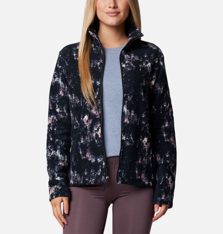 Women's Fast Trek Printed Jkt, Color: Snowdrift Timberwild, image 7