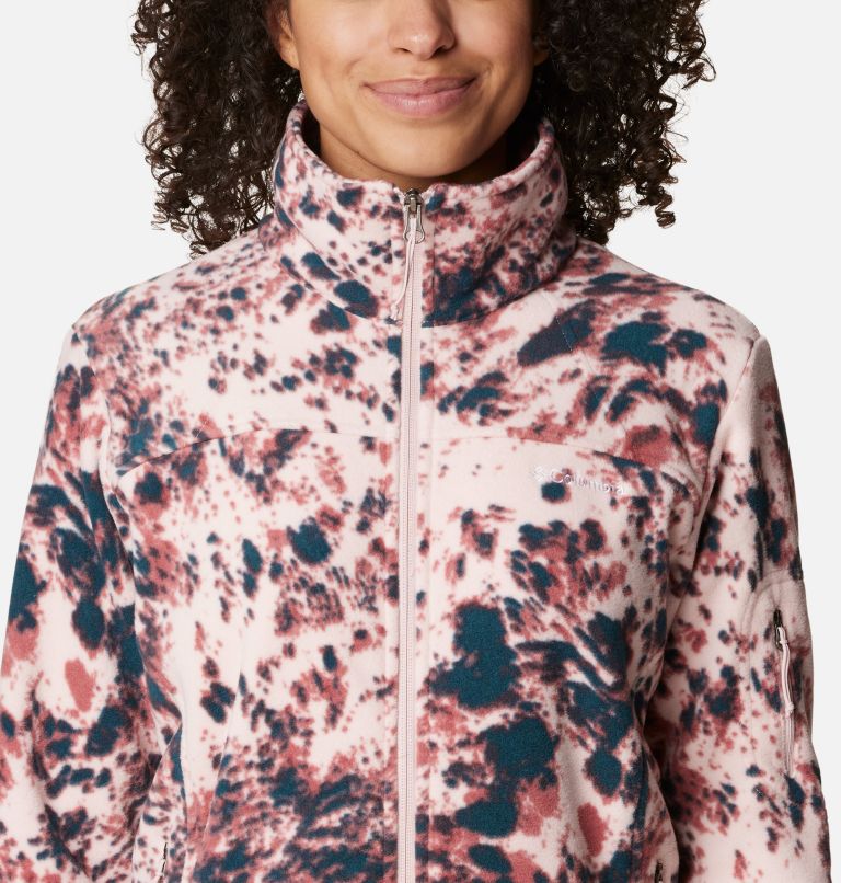 Women's Fast Trek Printed Jkt, Color: Dusty Pink Flurries, image 4
