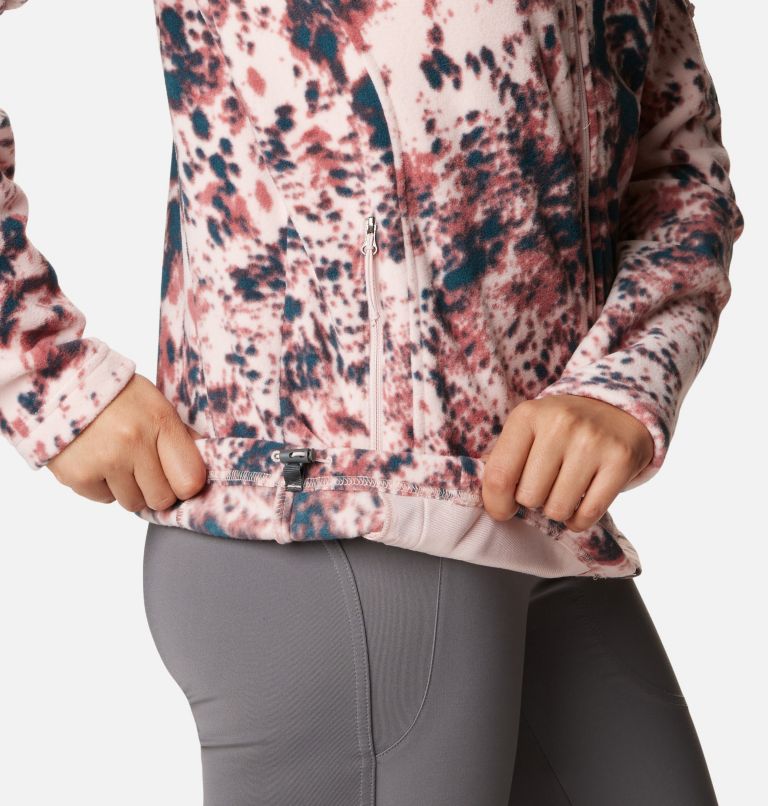 Women's Fast Trek Printed Jkt, Color: Dusty Pink Flurries, image 6