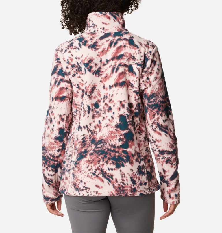 Women's Fast Trek Printed Jkt, Color: Dusty Pink Flurries, image 2