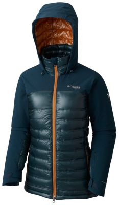 columbia women's heatzone 1000 turbodown hooded jacket