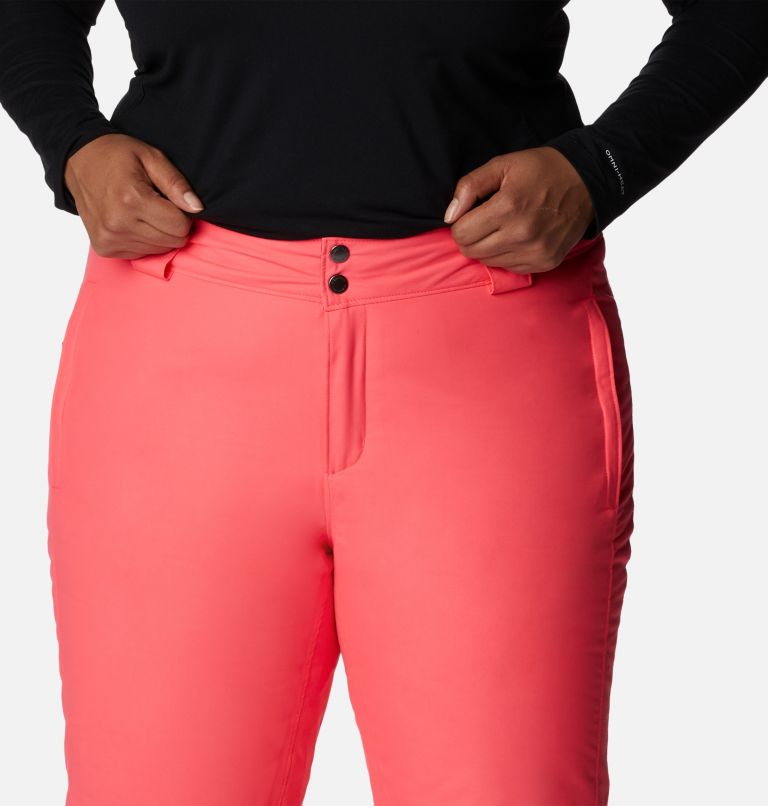 Thumbnail: Women's Bugaboo Omni-Heat Insulated Ski Pants - Plus Size, Color: Neon Sunrise, image 9