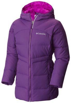 Girl's Glam Her Hooded Long Down Insulated Winter Jacket | Columbia