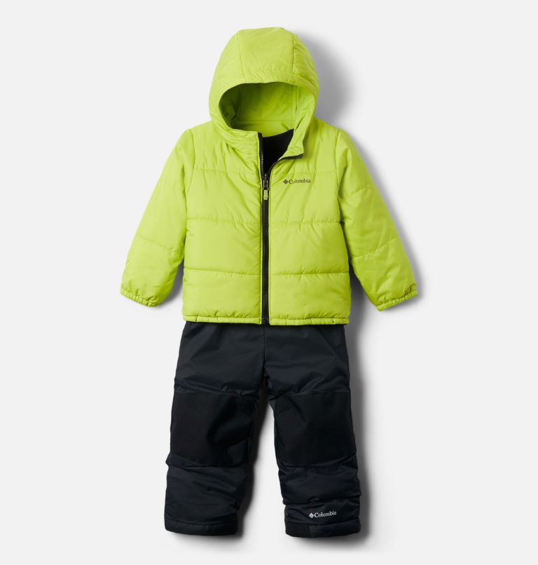 Toddler Double Flake Set, Color: Black, Bright Chartreuse, image 6