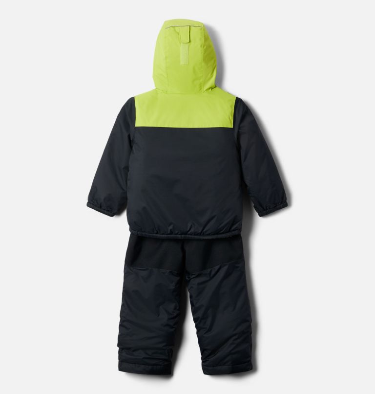 Toddler Double Flake Set, Color: Black, Bright Chartreuse, image 2