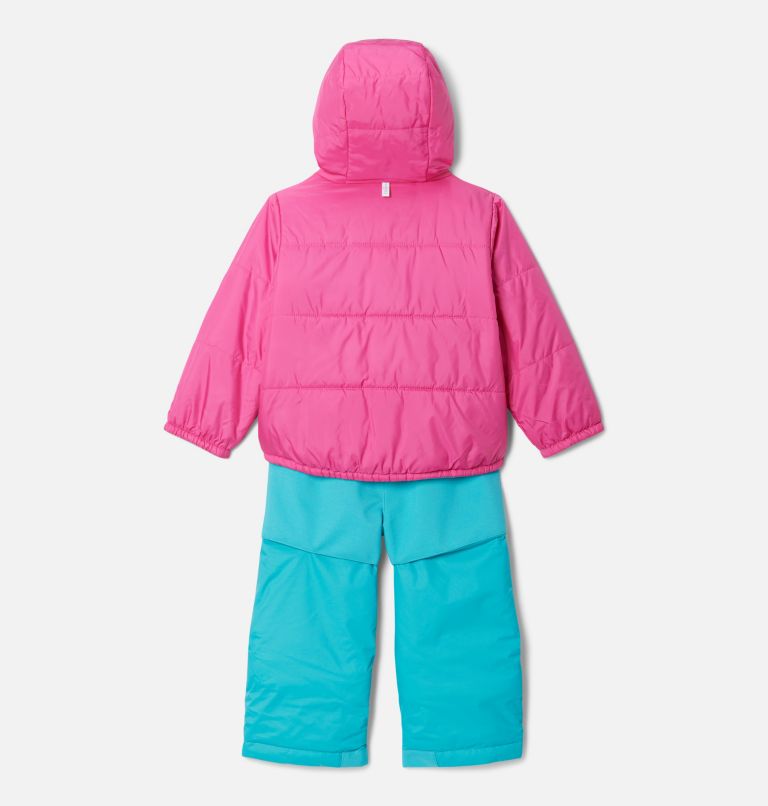 Toddler Double Flake  Snow Set, Color: Geyser, Pink Ice, image 4