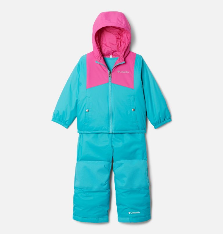 Thumbnail: Toddler Double Flake  Snow Set, Color: Geyser, Pink Ice, image 1