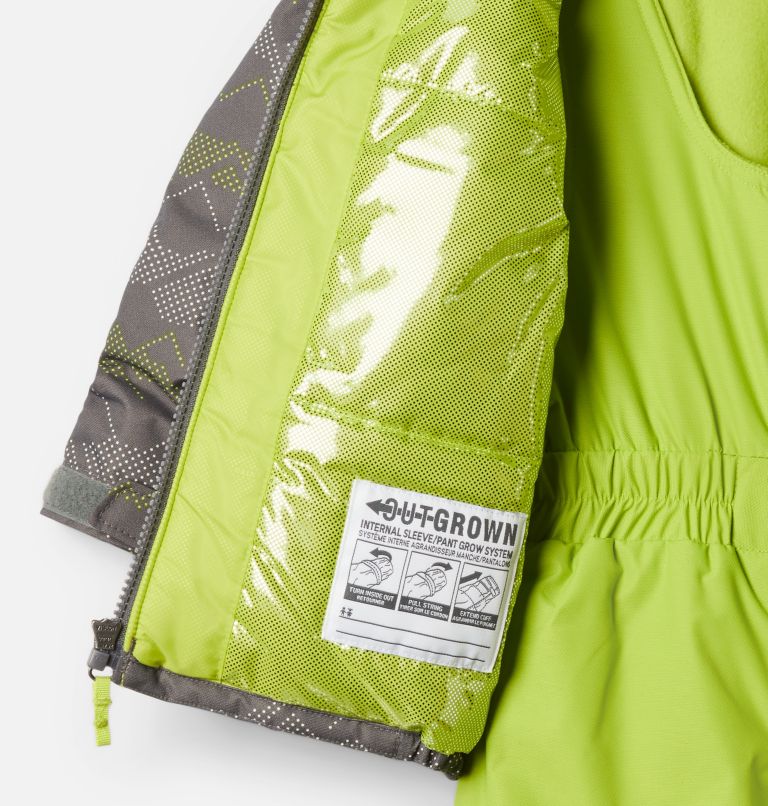 Buga Set | 023 | 3T, Color: City Grey Dotscape Print, Brt Chartreuse, image 3