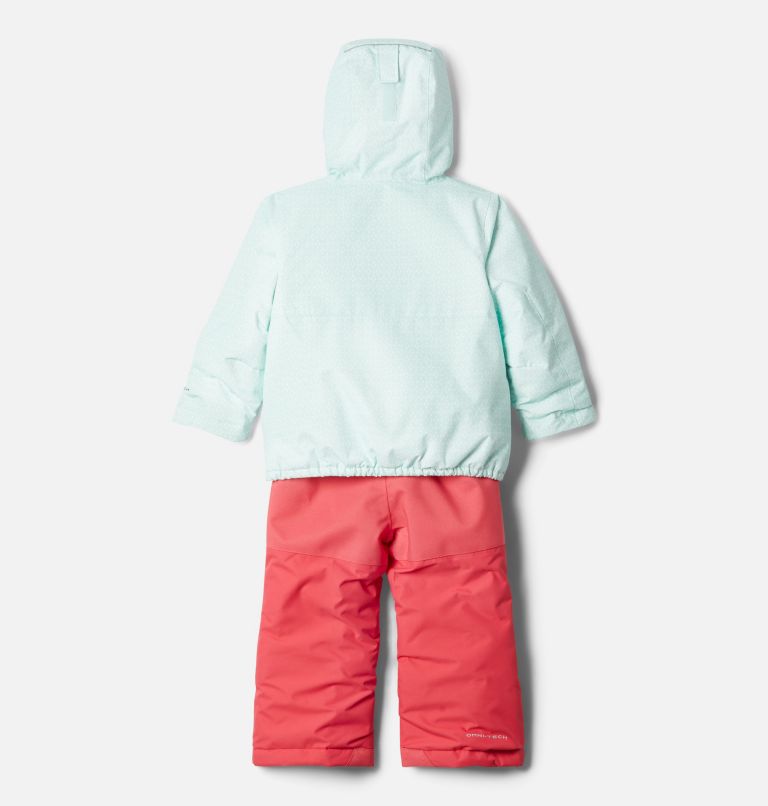 Toddler Buga Jacket & Bib Set, Color: Sea Ice Sparklers Print, Pink Orchid, image 2