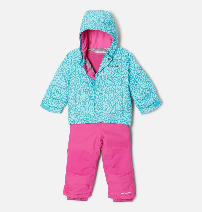 Thumbnail: Toddler Buga Jacket & Bib Set, Color: Geyser Posies, image 1