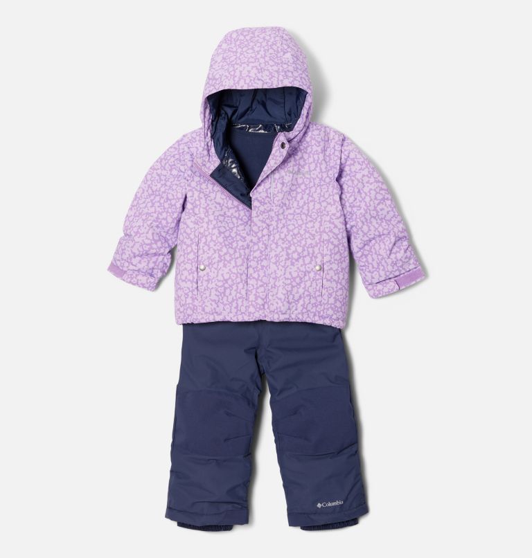 Thumbnail: Toddler Buga Jacket & Bib Set, Color: Gumdrop Posies, image 1