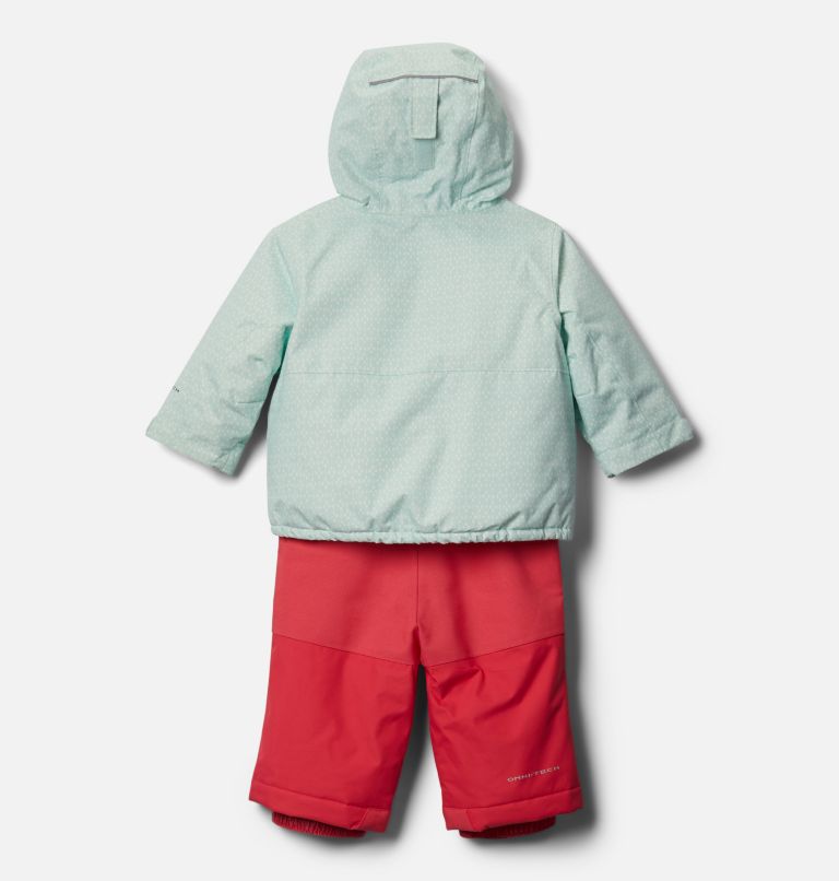 Ensemble de neige isolé chaud et imperméable Buga Warm pour bébé, Color: Sea Ice Sparklers Print, Pink Orchid, image 2