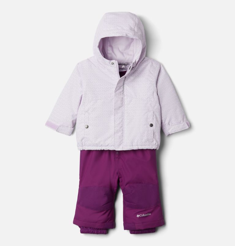 Ensemble de neige isolé chaud et imperméable Buga Warm pour bébé, Color: Pale Lilac Sparklers Print, Pale Lilac, image 1