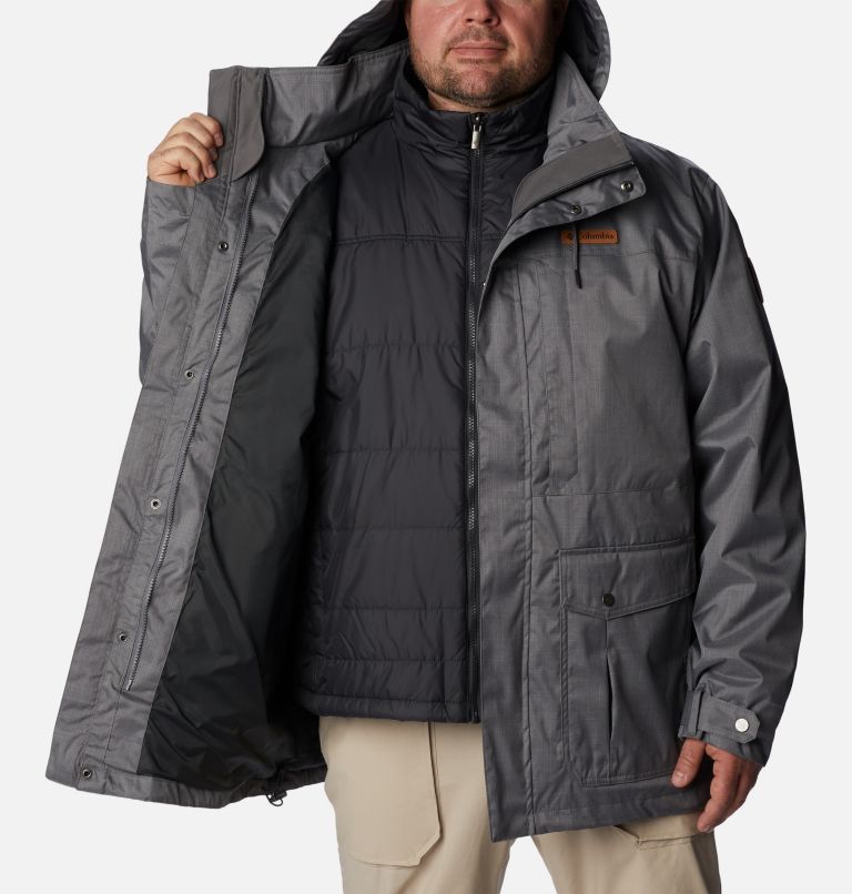 Thumbnail: Men’s Horizons Pine Interchange Jacket - Big, Color: City Grey, image 5